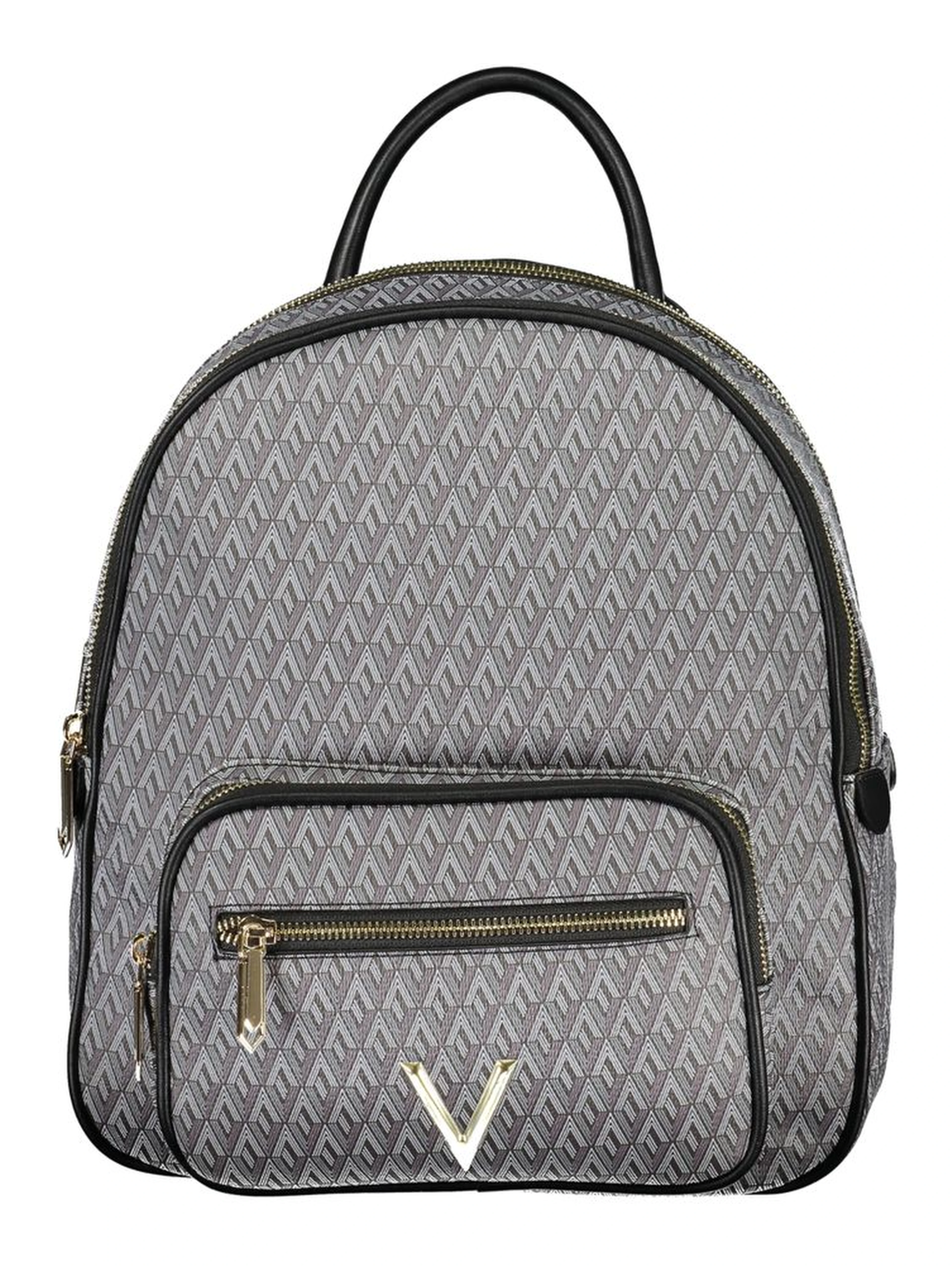 Black Polyurethane Women's Backpack