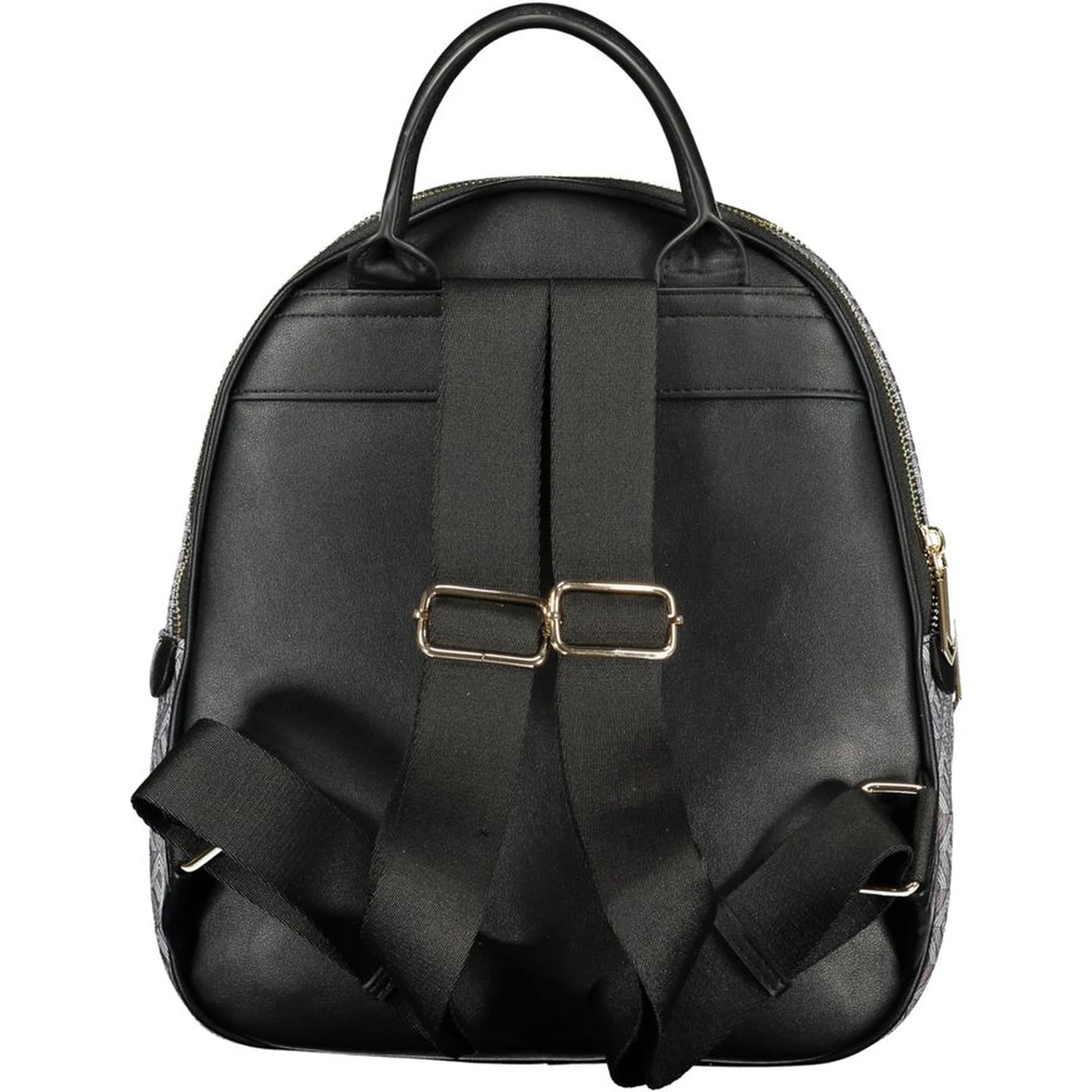Black Polyurethane Women's Backpack