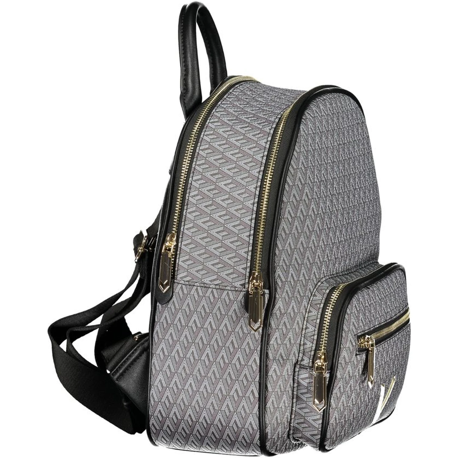 Black Polyurethane Women's Backpack
