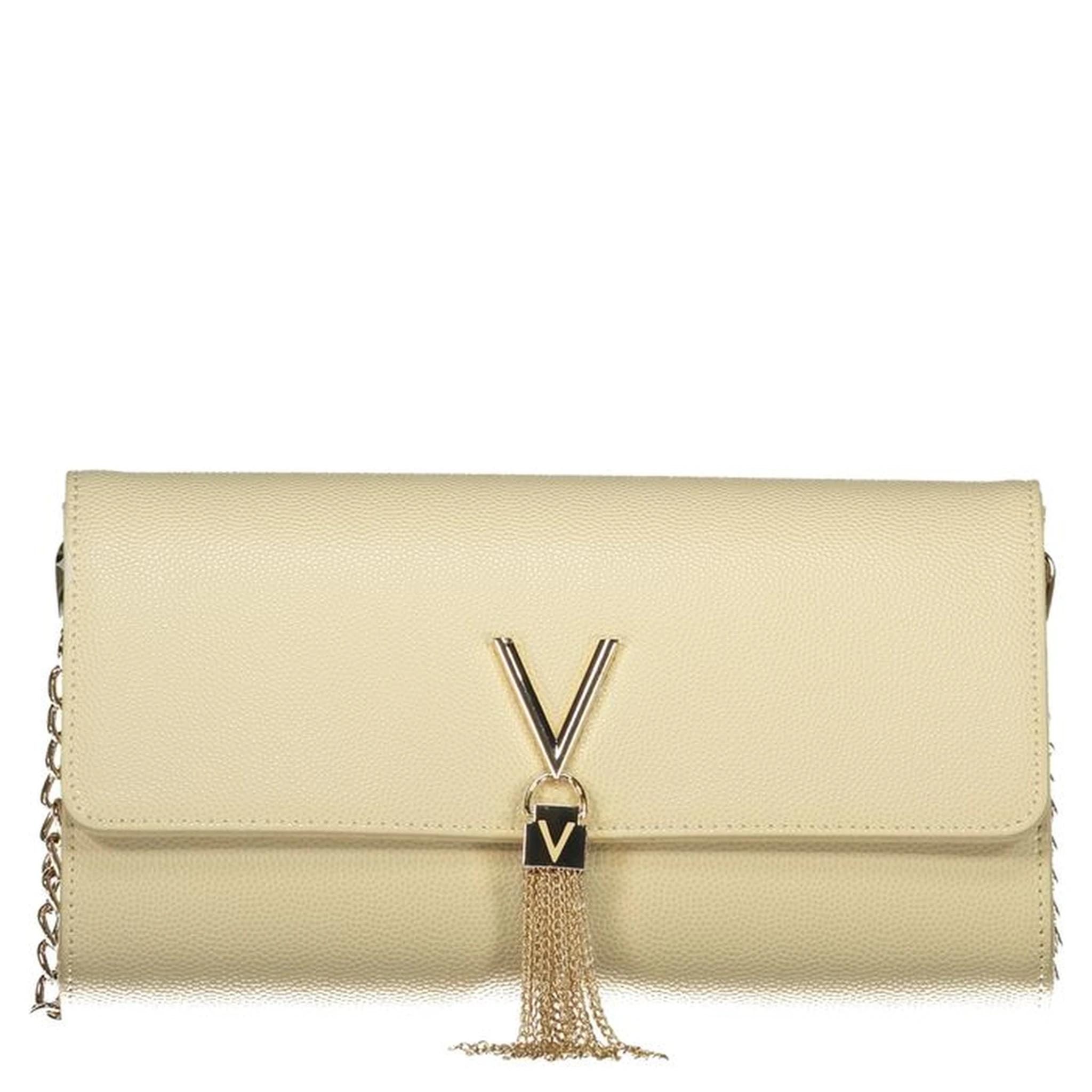 Beige Polyurethane Womens Bag