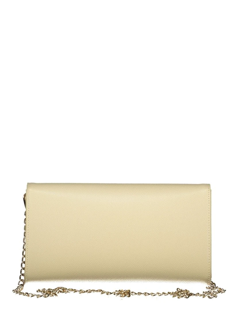 Beige Polyurethane Womens Bag