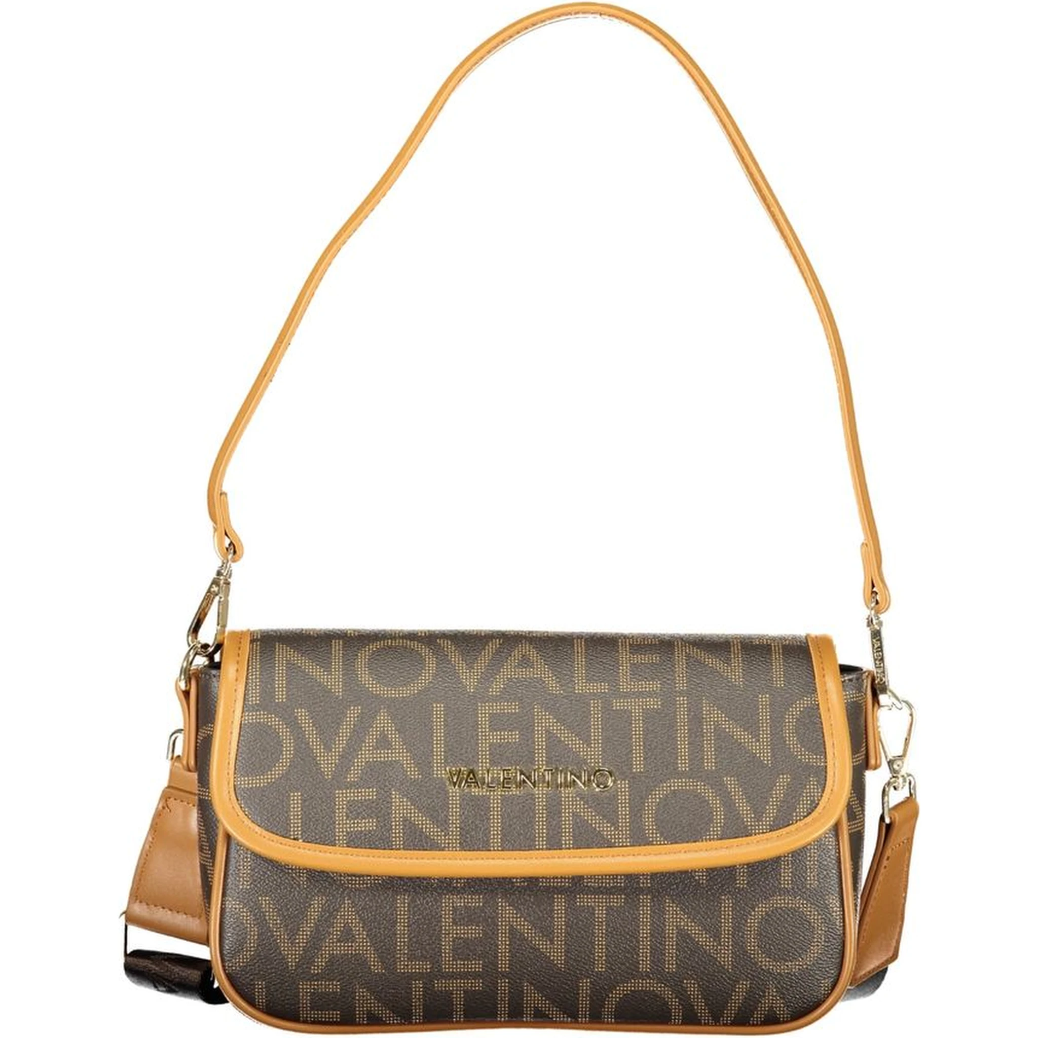 Brown Polyurethane Donna Bag