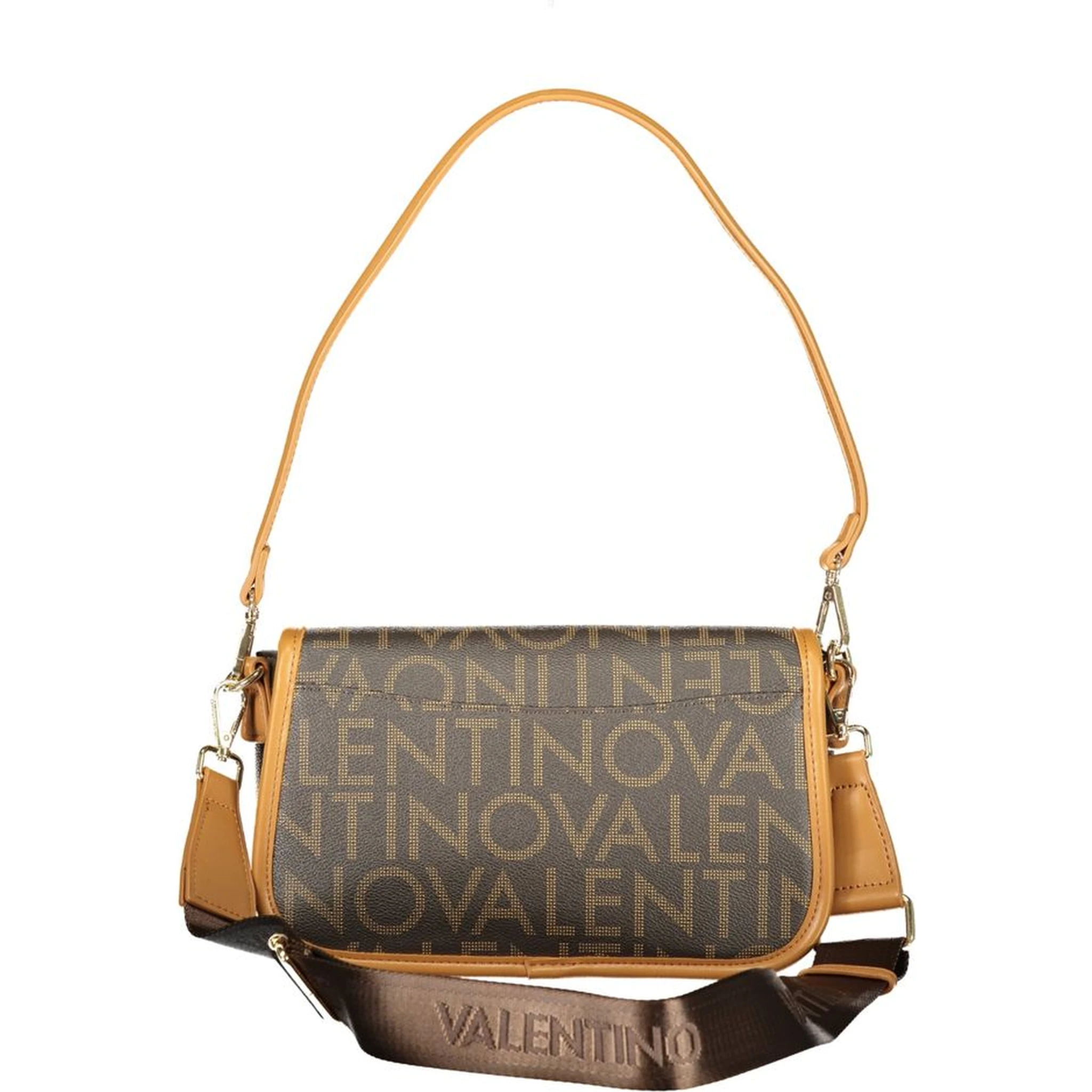 Brown Polyurethane Donna Bag