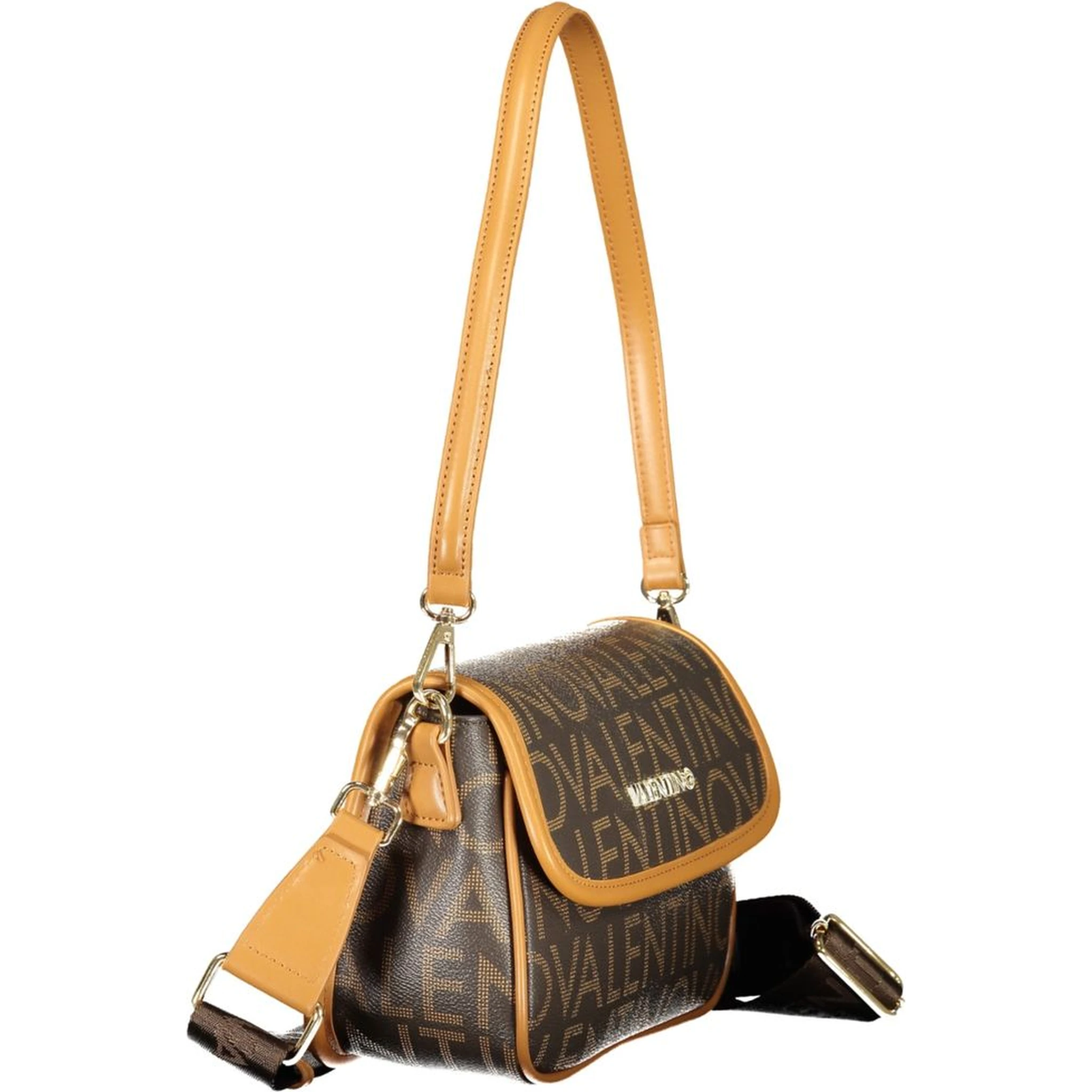 Brown Polyurethane Donna Bag