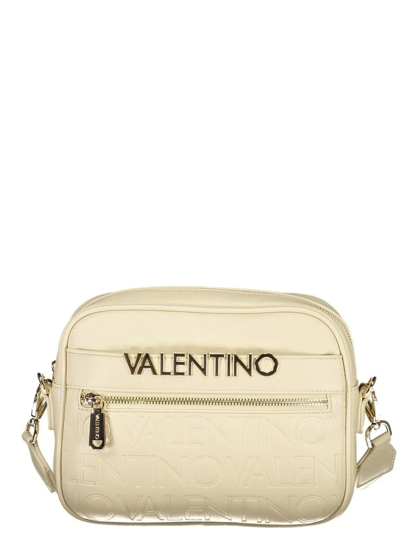 Beige Polyurethane Women's Bag