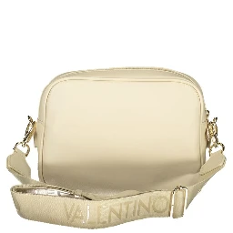 Beige Polyurethane Women's Bag