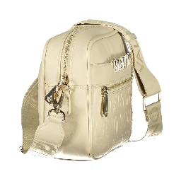 Beige Polyurethane Women's Bag