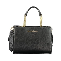 Black Polyurethane Women's Handbag