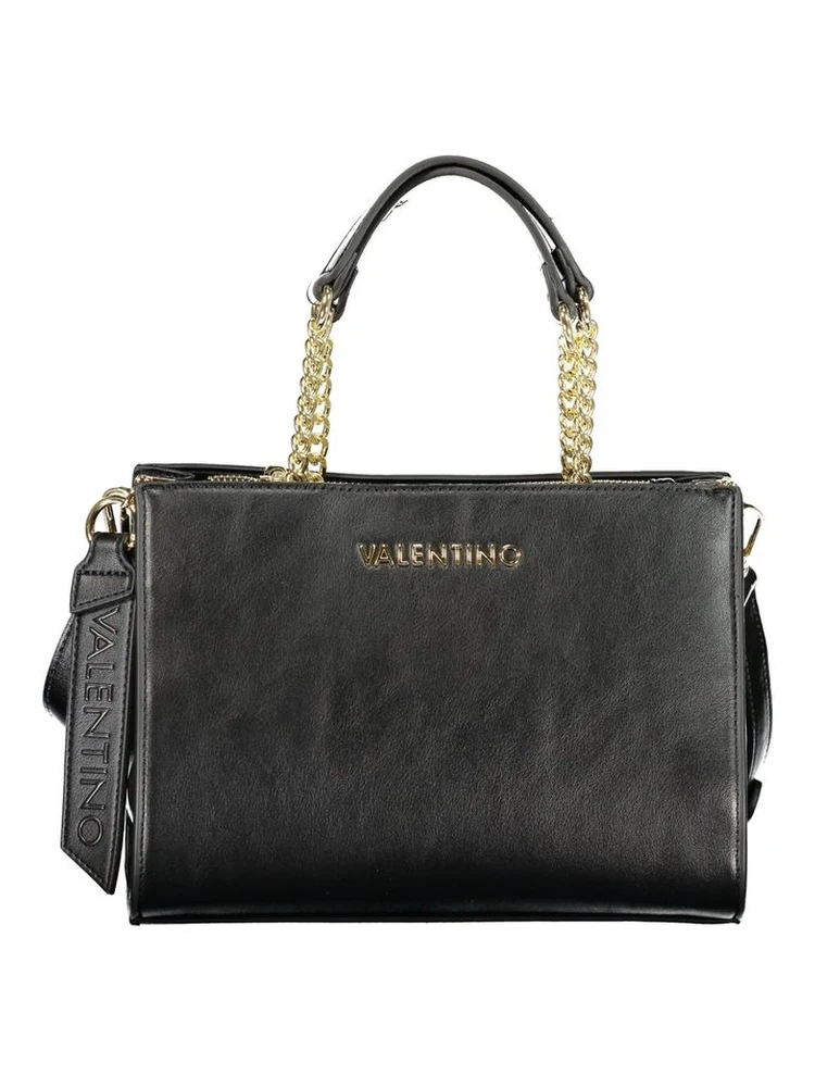 Black Polyurethane Women's Handbag