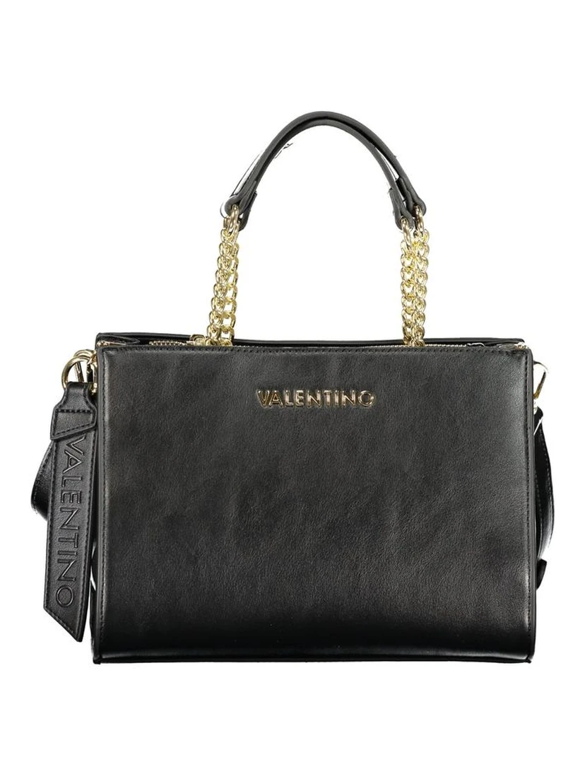 Black Polyurethane Women's Handbag