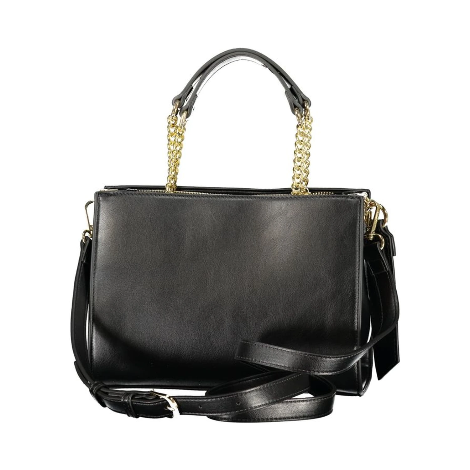 Black Polyurethane Women's Handbag