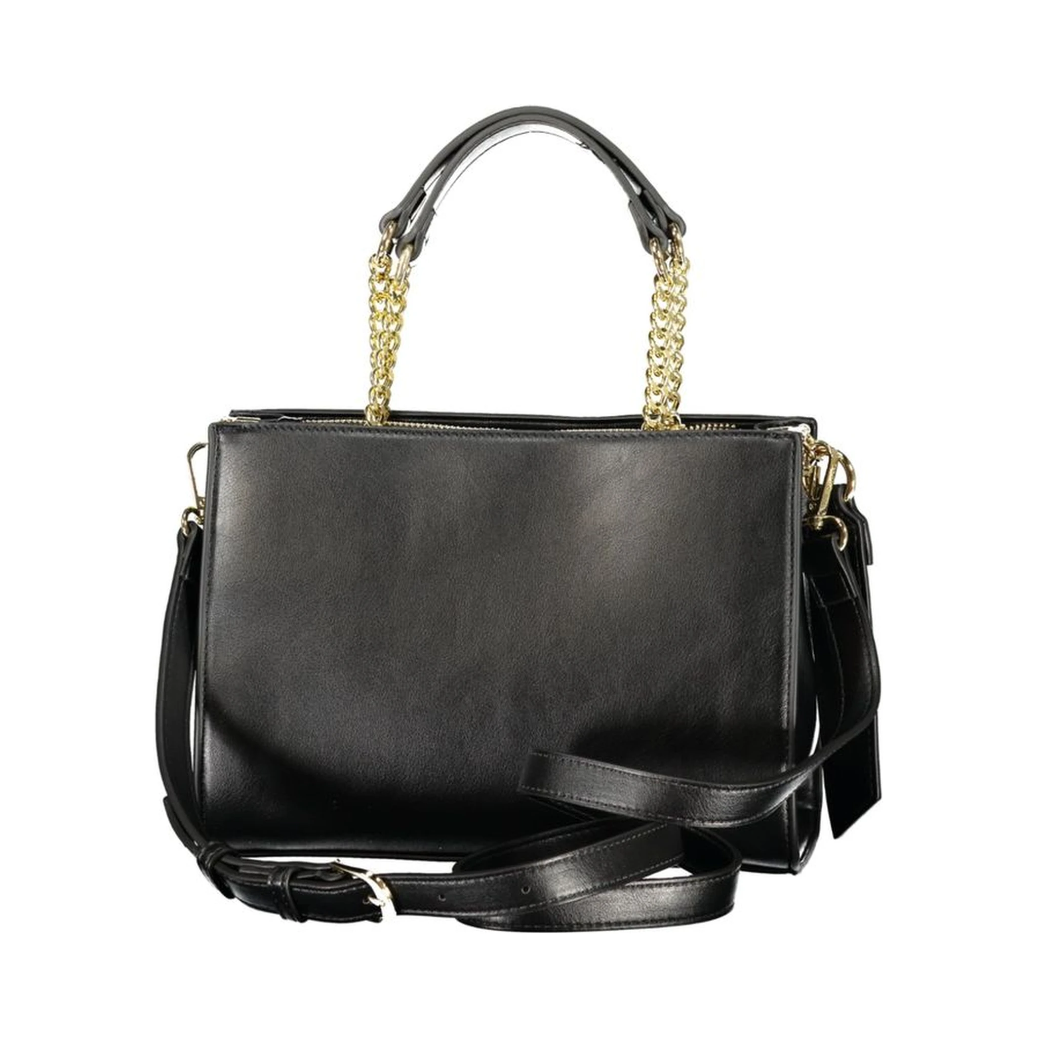 Black Polyurethane Women's Handbag