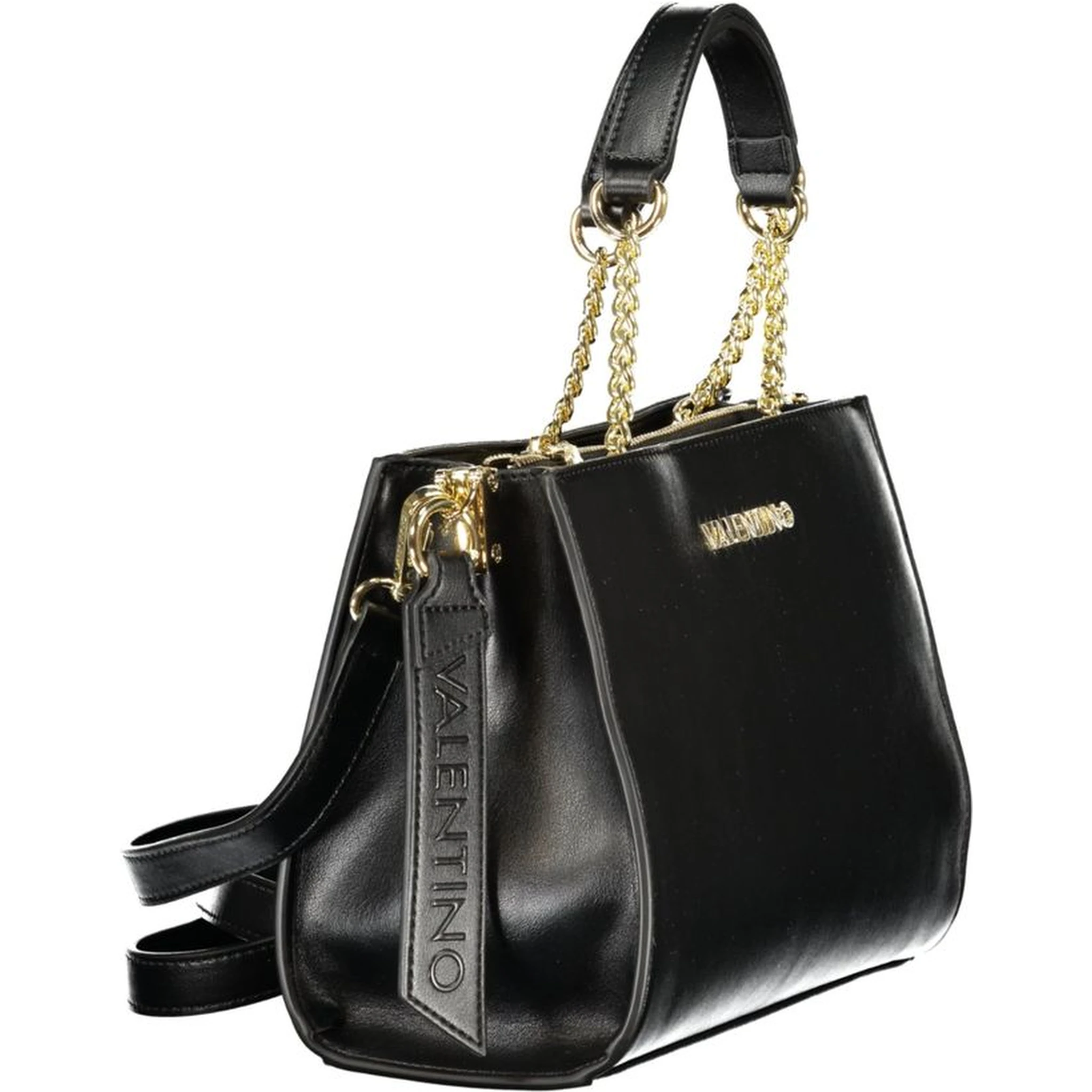Black Polyurethane Women's Handbag