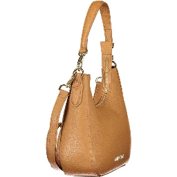 Brown Polyurethane Womens Bag