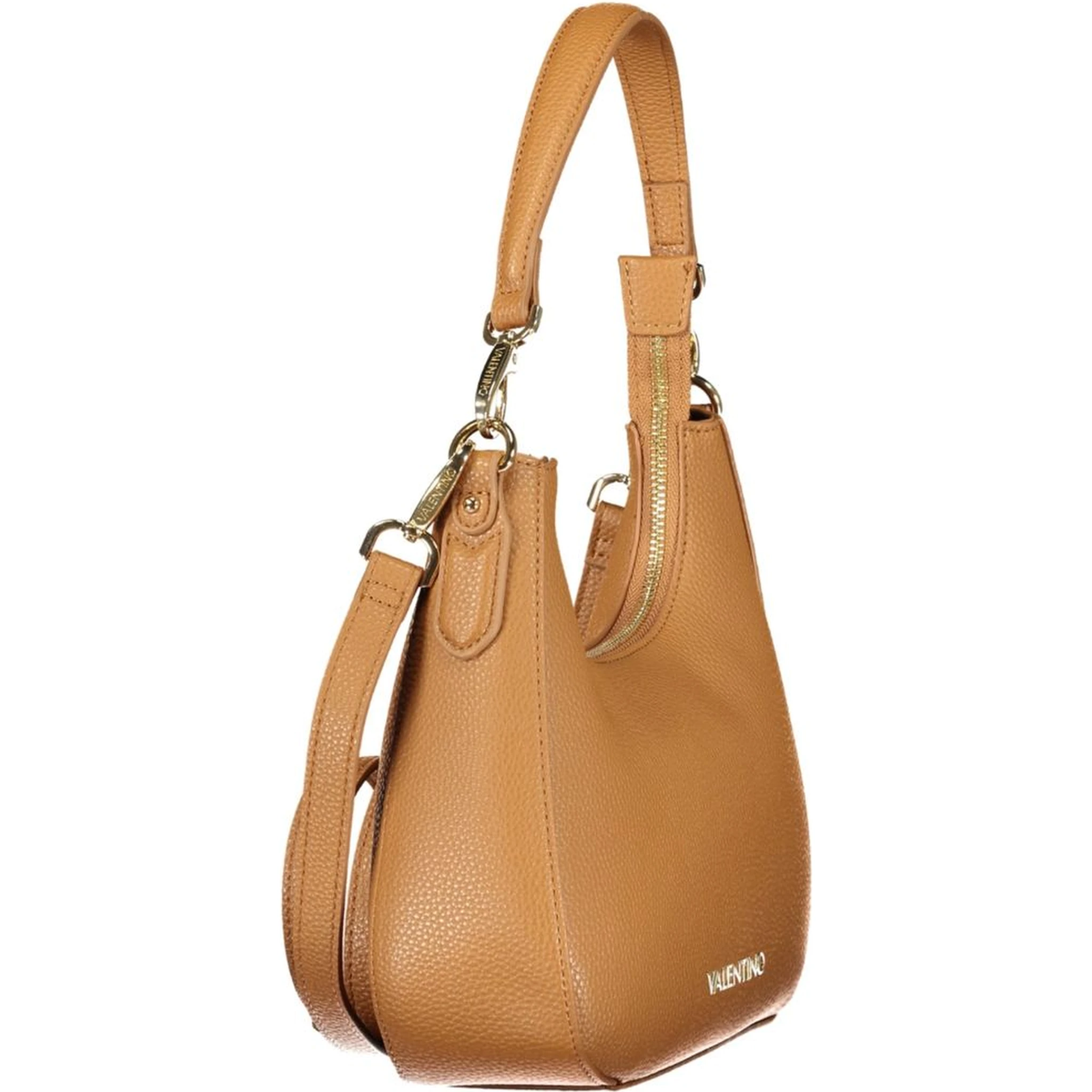 Brown Polyurethane Womens Bag
