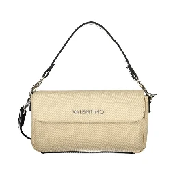 Beige Polyurethane Women's Bag