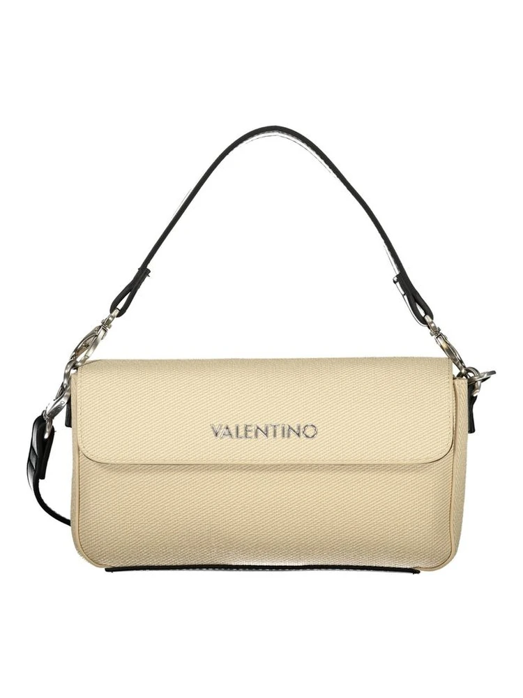 Beige Polyurethane Women's Bag