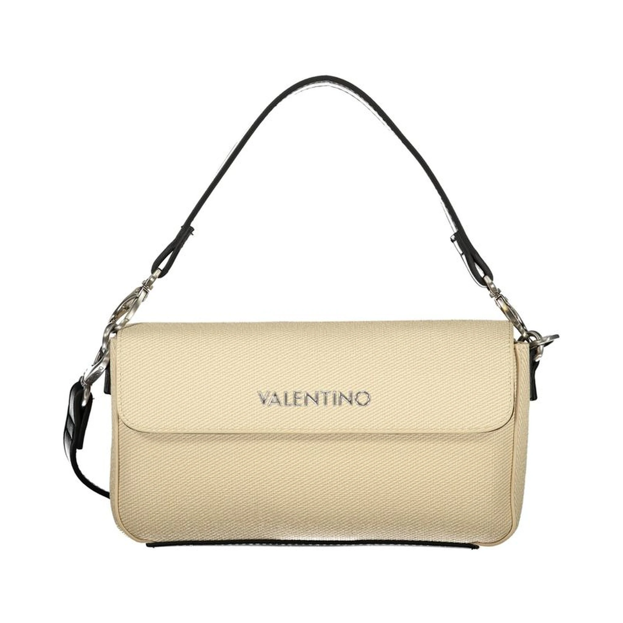 Beige Polyurethane Women's Bag