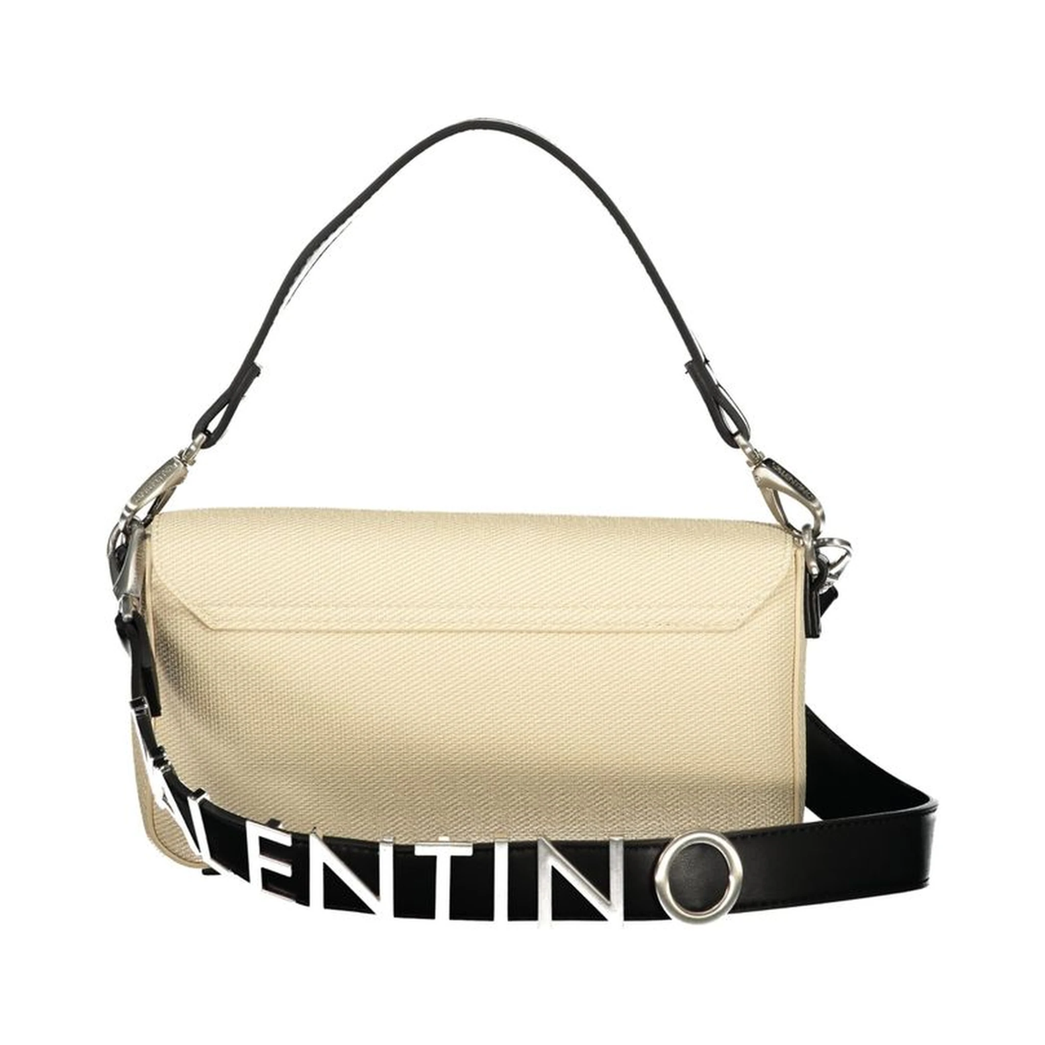 Beige Polyurethane Women's Bag