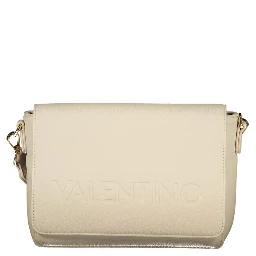 Beige Polyurethane Women's Bag