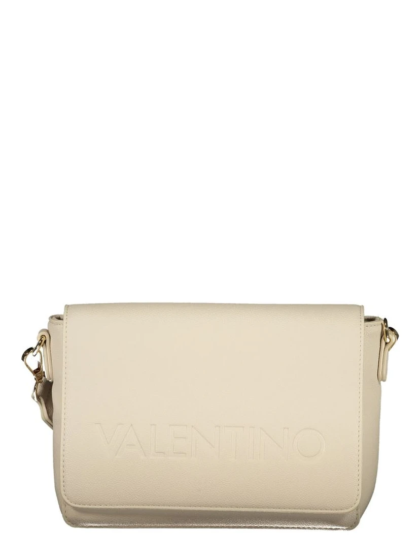 Beige Polyurethane Women's Bag