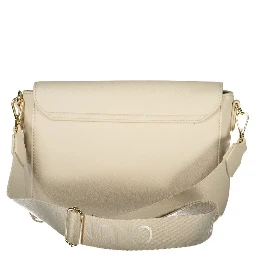 Beige Polyurethane Women's Bag