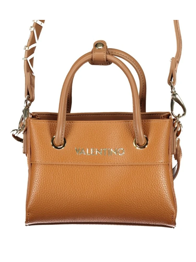 Brown Polyurethane Women's Bag