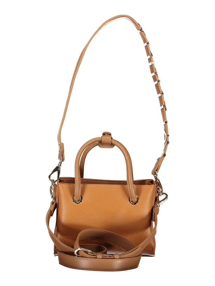 Brown Polyurethane Women's Bag