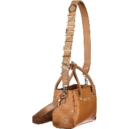 Brown Polyurethane Women's Bag