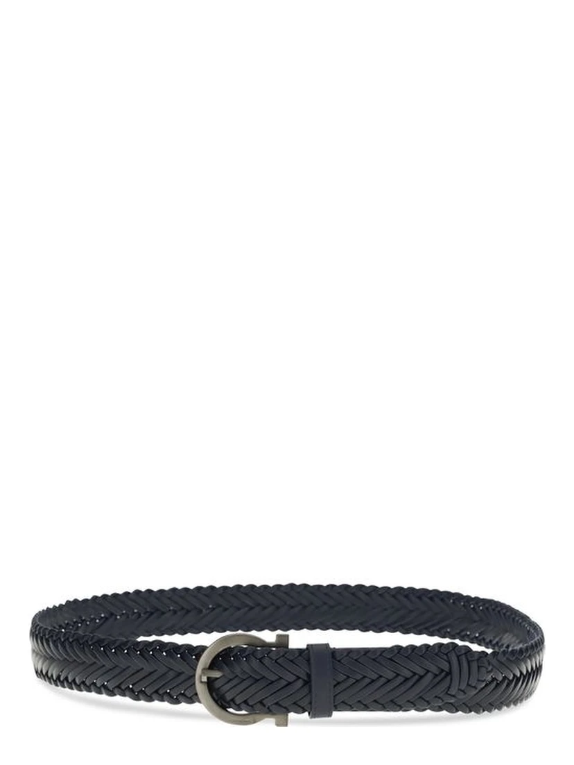 Blue Calf Leather Bos Taurus Belt