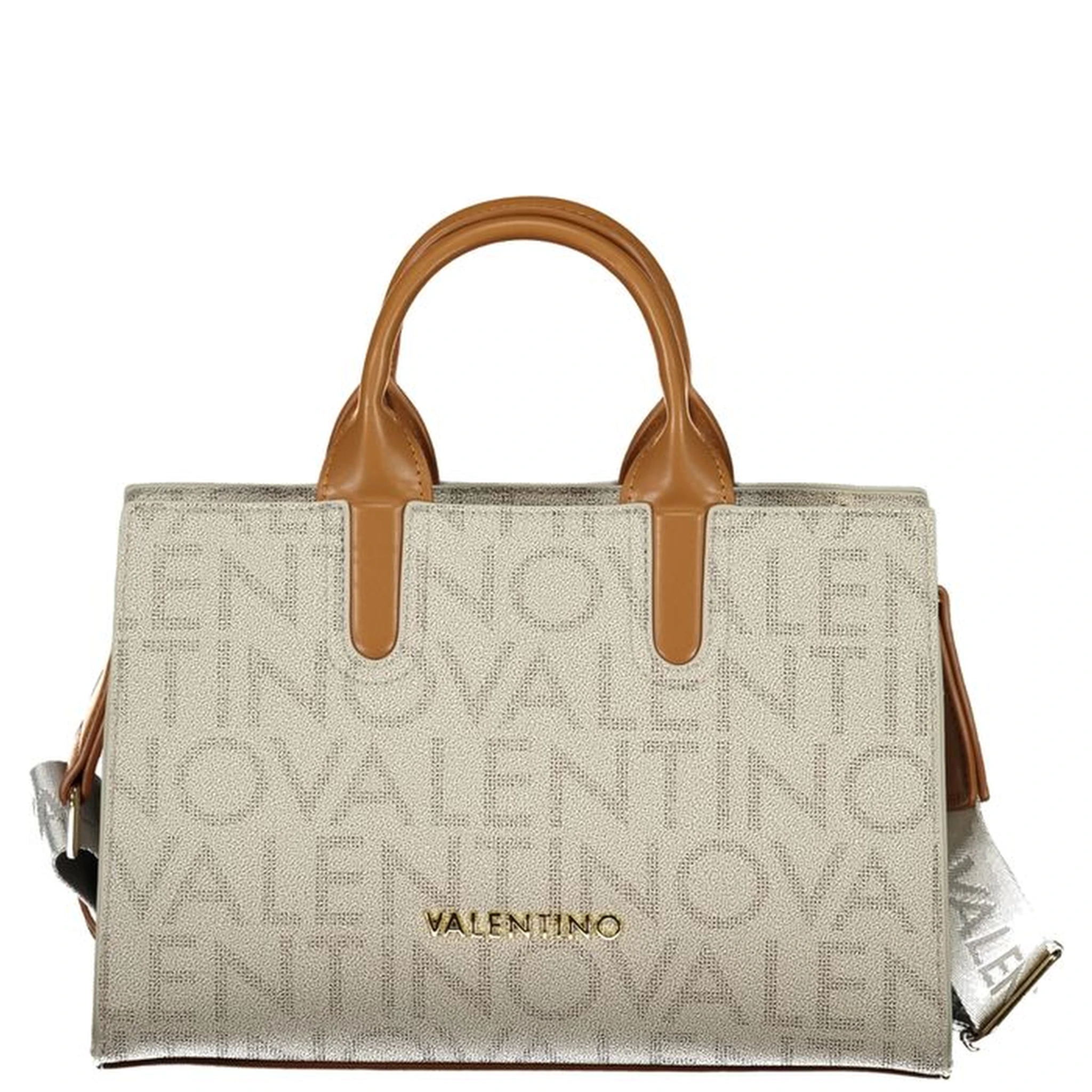 Beige Polyethylene Handbag