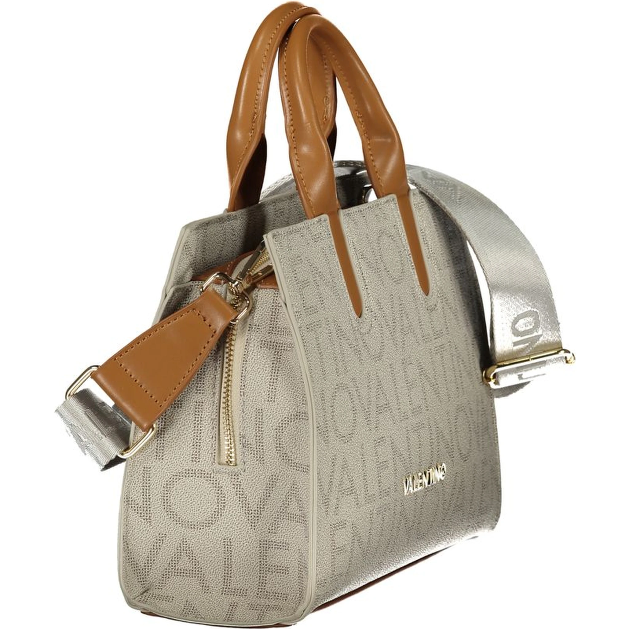 Beige Polyethylene Handbag