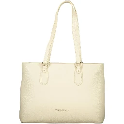 Beige Polyethylene Handbag