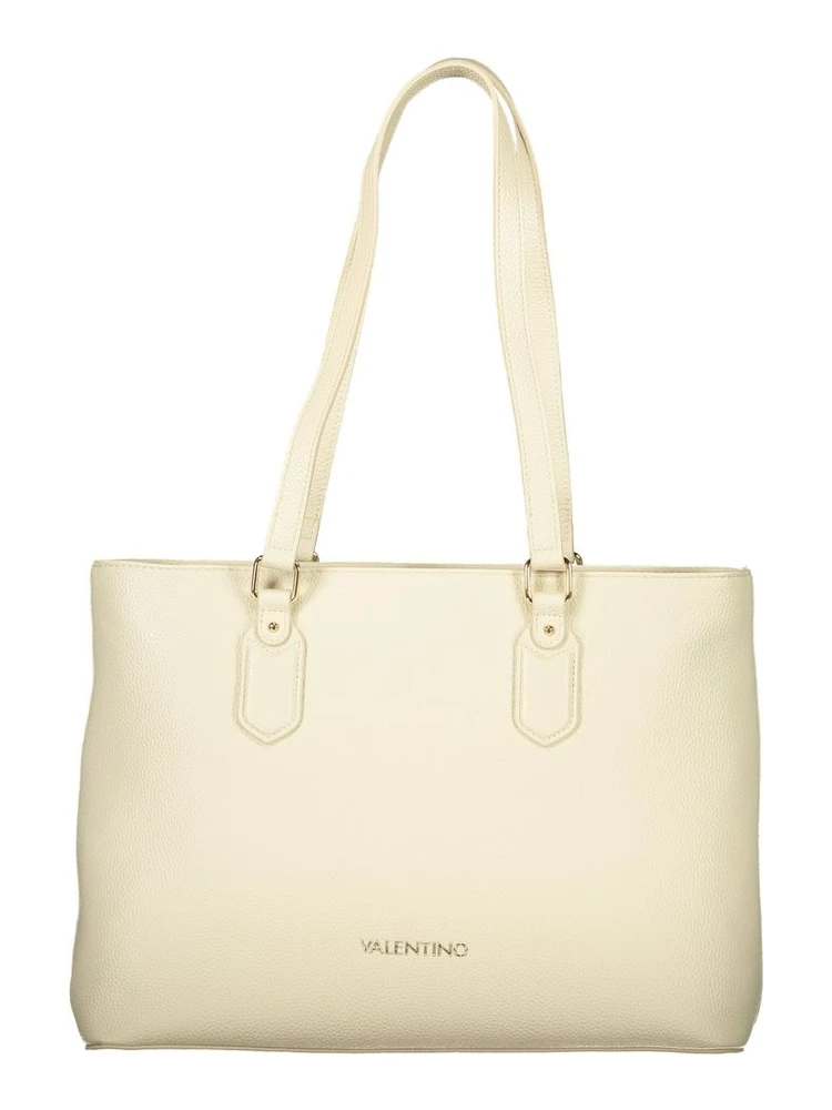 Beige Polyethylene Handbag