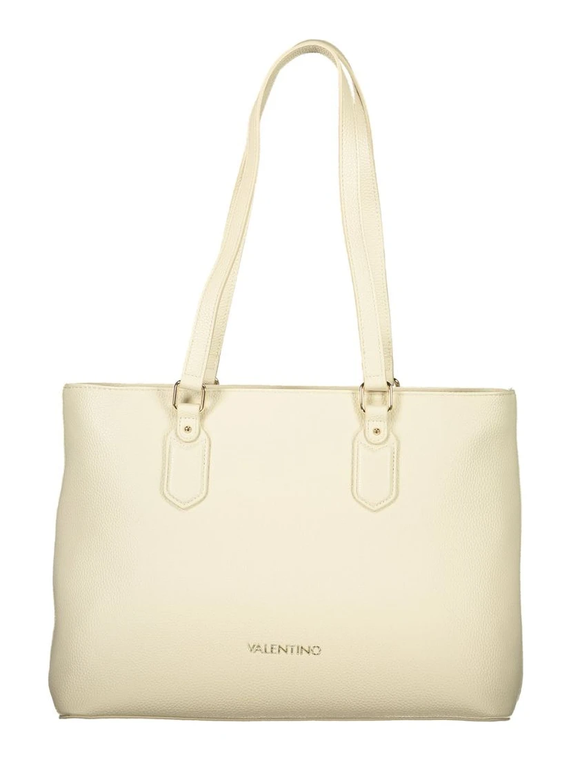Beige Polyethylene Handbag