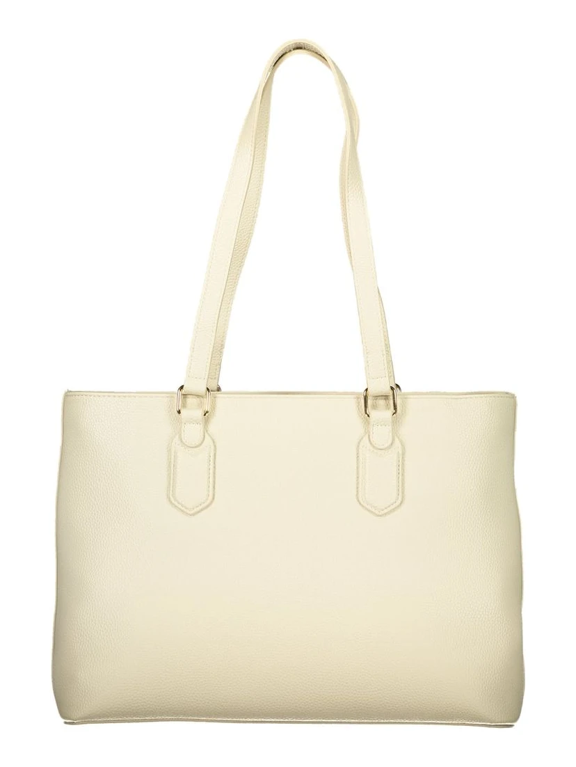 Beige Polyethylene Handbag