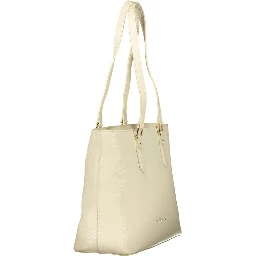 Beige Polyethylene Handbag