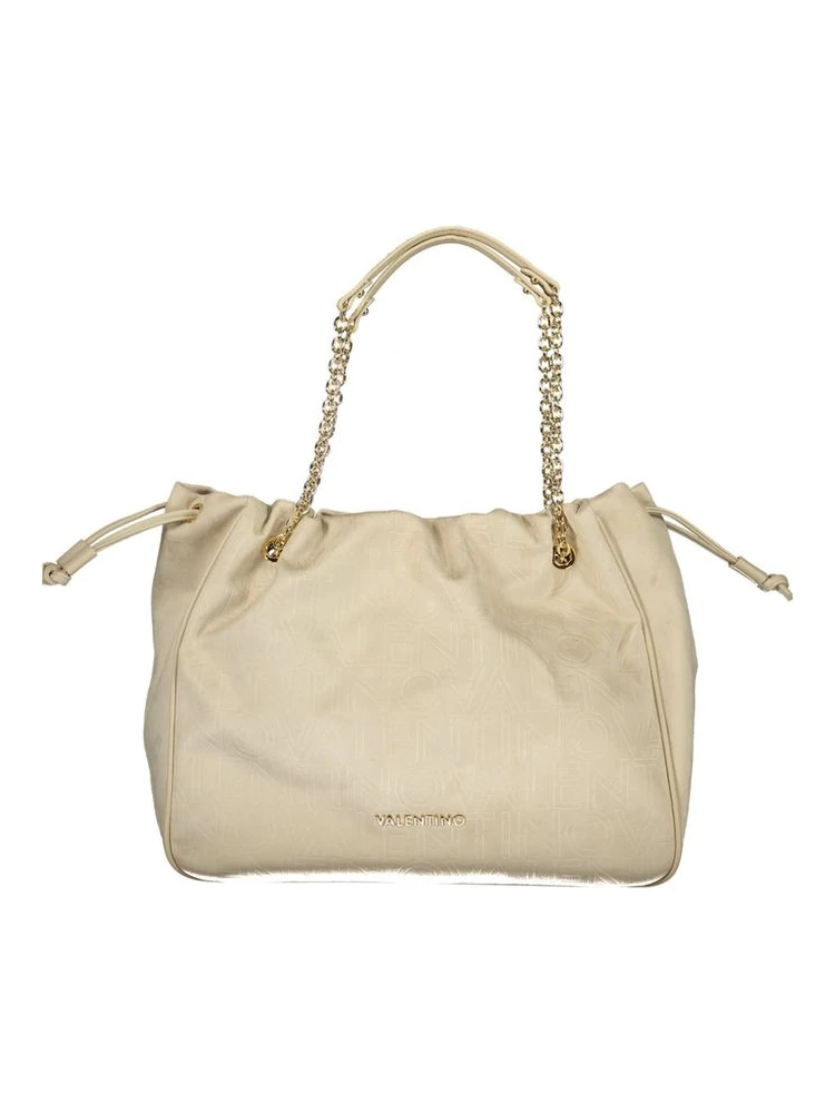 Beige Polyethylene Handbag