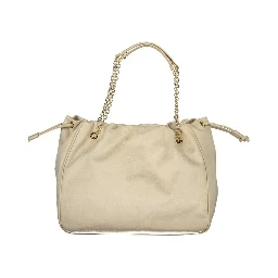 Beige Polyethylene Handbag