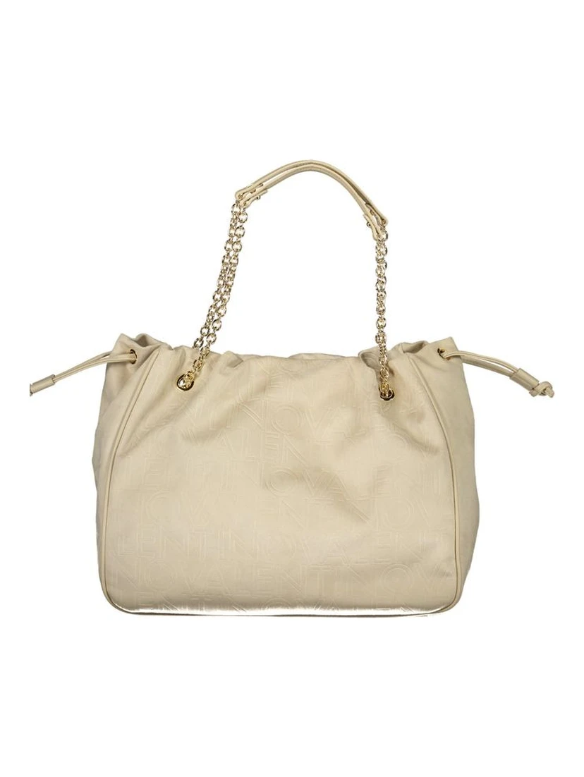Beige Polyethylene Handbag