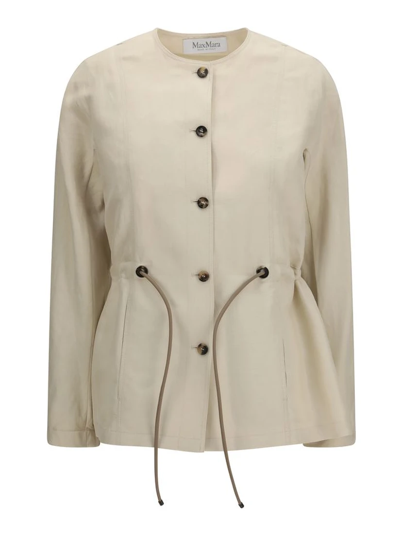 Beige Linen Clothing