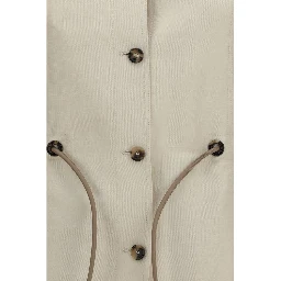 Beige Linen Clothing