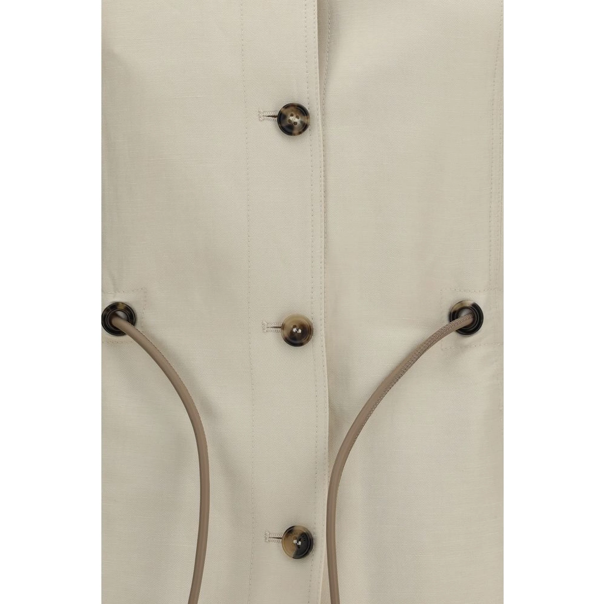 Beige Linen Clothing
