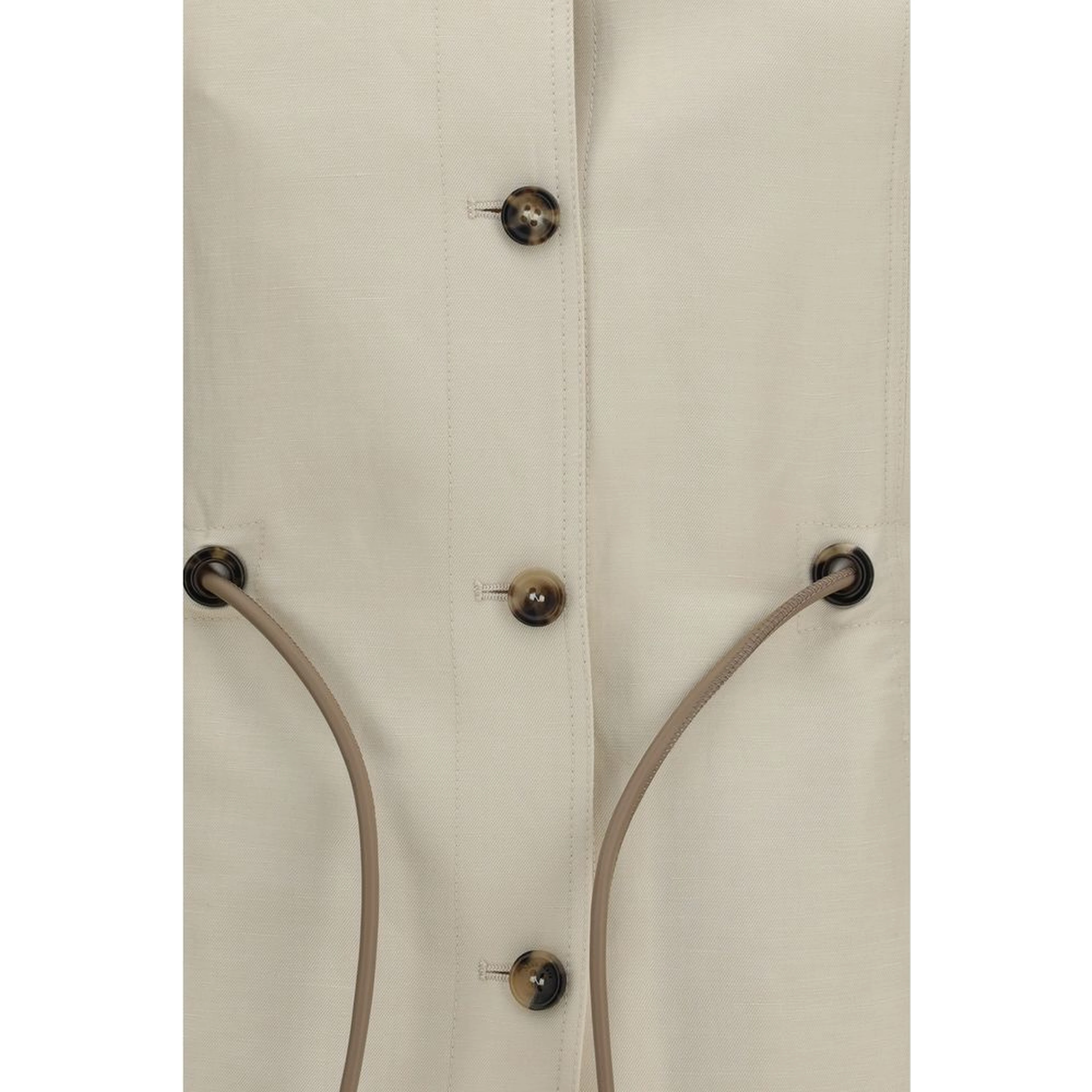 Beige Linen Clothing