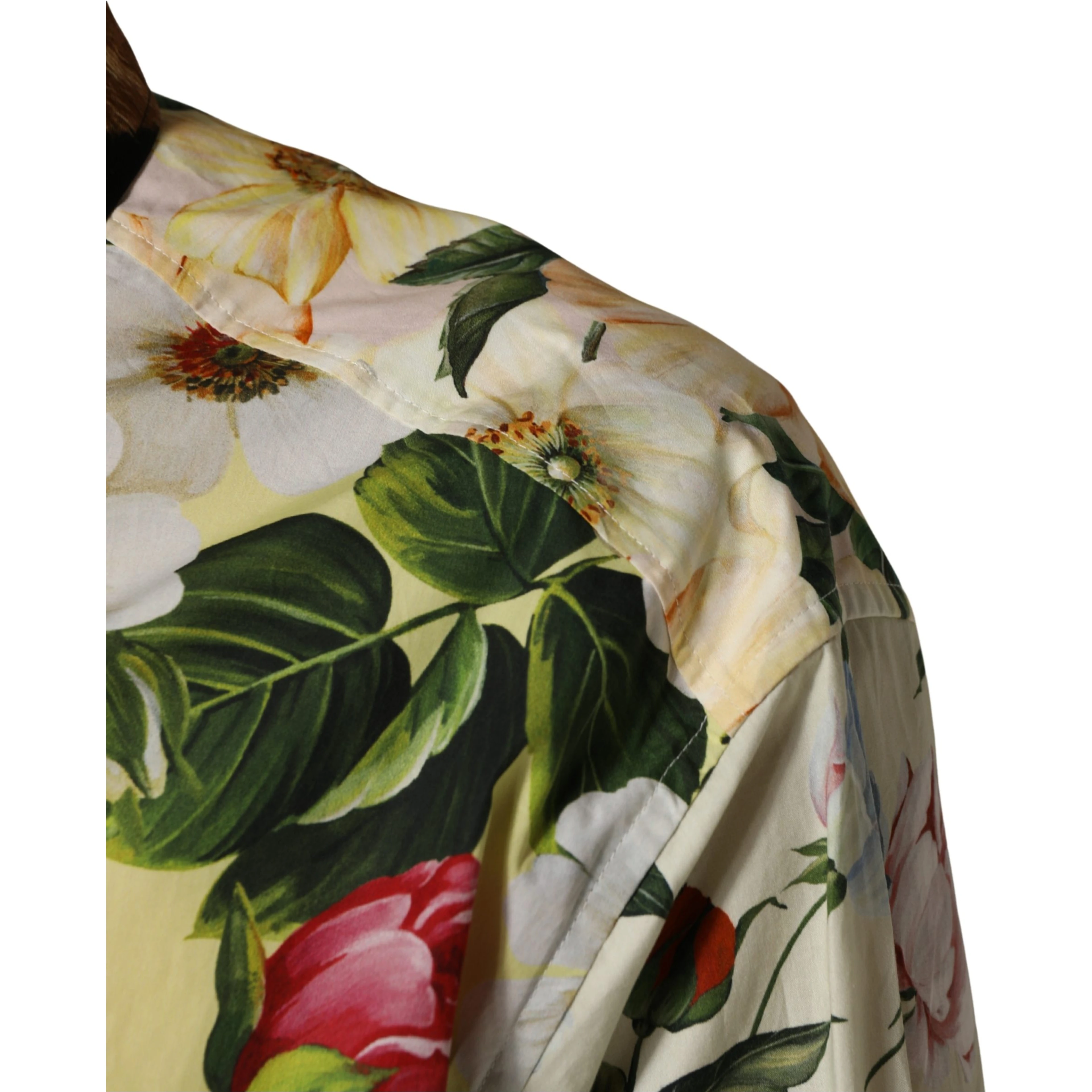 Multicolor Floral Animal Print Collared Shirt