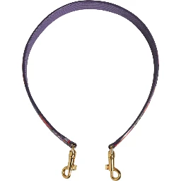 Multicolor Floral Leather Bag Accessory Shoulder Strap
