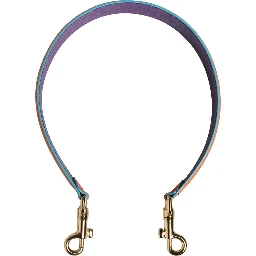 Orange Purple Calf Leather Bag Accessory  Shoulder Strap