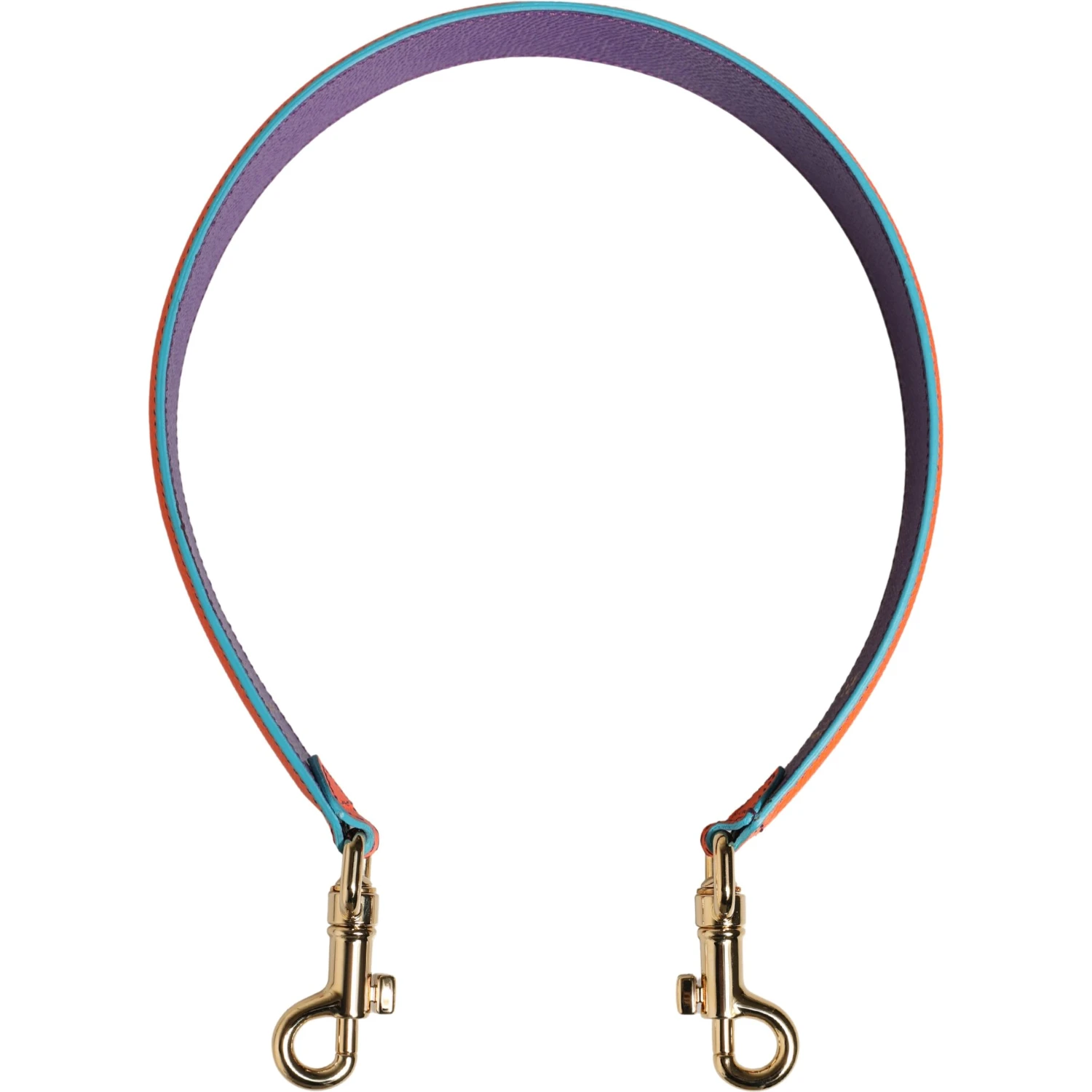 Orange Purple Calf Leather Bag Accessory Shoulder Strap