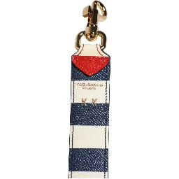 Multicolor Leather Striped Bag Accessory Shoulder Strap