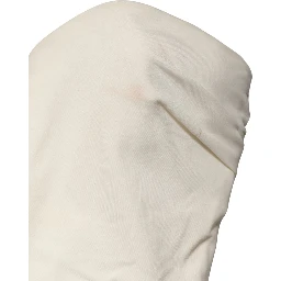 Off White Strapless One Piece Swimsuit Swimwear